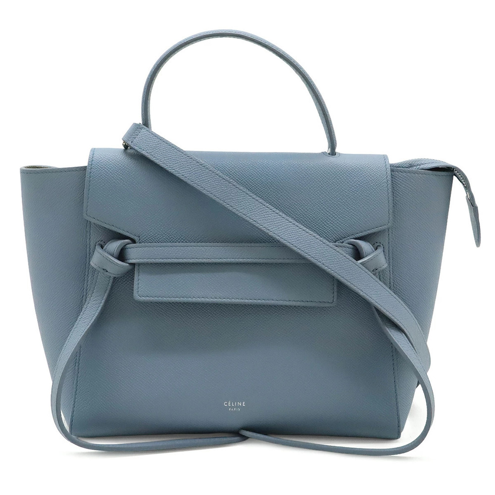 Celine Belt Bag 2way Crossbody Leather Blue